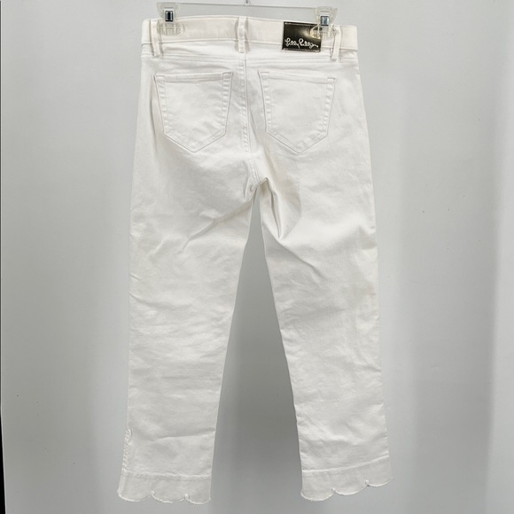 Lilly Pulitzer White Cropped Ankle Jeans - Picture 3 of 3